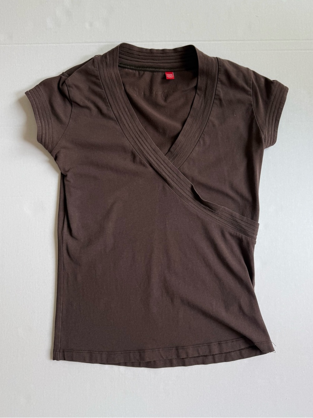 Y2K Esprit Brown Tee | Wrap Style